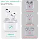 Compatible with AirPods 3 Case Cover Soft Silicone Skin Case for AirPods 3rd Generation with Bracelet Keychain for Women (Light Blue)