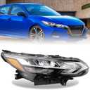 LED Headlamp for 2020-2022 Nissan Sentra S/SV Assembly Right Passenger Side Assembly Replacement OE Style NI2502277