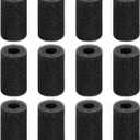 AQUANEAT 12-Pack Pre-Filter Sponge for Aquarium Shrimp Fry Fish Tank Filter 1 Intake, Replacement Foam Cover (2.2"D X 3.9"H, 1")