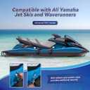 Jet Ski Bumpers for Docking, PWC Fenders Fit Yamaha Jet Skis, PWC Bumpers Waverunner Accessories with Quick Attachment, 2 Pack, Black