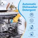 200 Count Dishwasher Pods, No Pre-Rinse Dishwasher Detergent Soap On Stain and Grease, Leaving a Virtually Spotless Shine,Dishwasher Detergent for Deep Cleaning