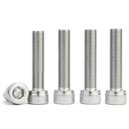 Manloney LLC Universal Screws M9 Hex Socket Cap Cup Bolts 1.0mm / 1.25mm Pitch Thread 9mm Allen Screw Bolt (1.0mm Pitch, M9 x 16mm)