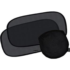 Enovoe Car Window Shade for Baby - (2 Pack) UV Protection Breathable Mesh Baby Window Covers - Sun Shade Blocker, Cling Windows Cover - Glare Shield and UV Rays Protection for Your Child - XL 25"x16"