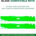 120-9500-03 116-6358-03 20120 20120P Timemaster 30 inch Mulching Blades for 30" Deck Toro 20199 20200 20975 20977 22205TE Ex Mark ECKA30 Lawn Mower (2 Pack)