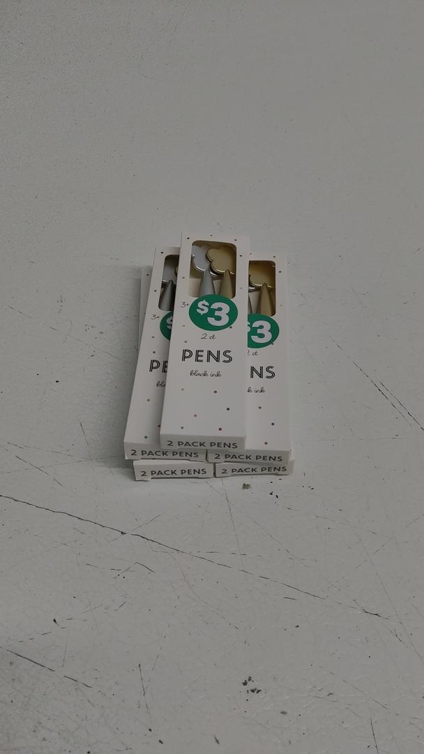 Seasonal Celebration Pens, Black ink, 2 Count, 5 Pcs