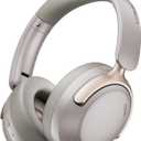 LORELEI Q30 Bluetooth Headphones Over Ear,60H Playtime & 3 EQ Music Modes,BT6.0 Headphones Wireless with Mic,Foldable Lightweight Headsets,HiFi Stereo Deep Bass for Home Travel iPad Tablet-Dunes Grey