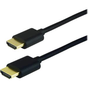 GE HDMI Cable, High Speed, Ethernet, 4 Foot HDMI, 4K Ultra HD, Full HD 1080P, 10.2Gbps Data Transfer, Works with HDTV, Cable, Game Consoles, Blu Ray, and More, Gold Plated Connectors, Black, 33573