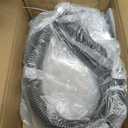 YXQ 10Ft 1/2inch ID Corrugated Tubing Not-Split Flexible Bellows Tube Pipe Preservative for Electric Conduit Liquid Black PE Plastic