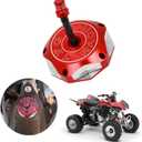 JFG RACING ATV Gas Cap Fuel Tank Cap CNC for TRX 400EX TRX400EX Sportrax 400 1999-2014 TRX450R 2004-2009 TRX700XX 2008-2009 ATV Red