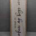 Home Is Where My Boys Are Wall Art: 32 x 12 Inch Rustic Horizontal Framed Sign, Mom of Boys Decor, Boy Room Wall Decor, Wood