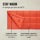 Coleman Kompact  40°f Sleeping Bag, Cool-Weather Adult Sleeping Bag with Heat Retention, Stuff Sack, & Snag-Free Zipper, Great for Camping, Sleepovers, Guests & More, Large