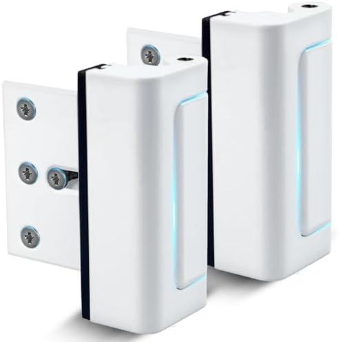 Dwell+Good Door Locks (2-Pack) - Easy To Install Aluminum Home Security Door Locks for Front Door - Child Proof Door Lock for Kids Safety- Withstand 800 lbs of Force & Tamper Proof Top Door Lock Latch