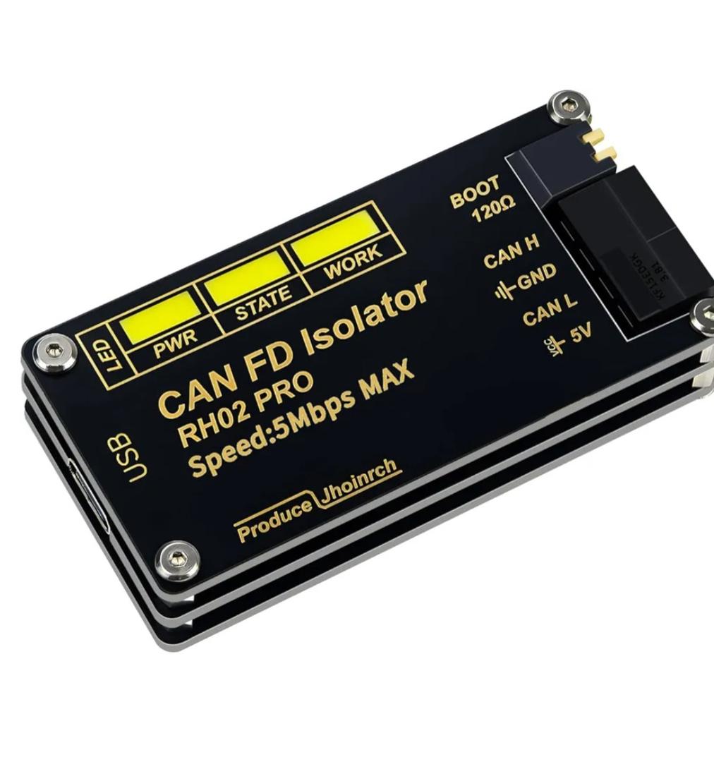 Isolation USB to CAN FD Adapter Converter Base on Canable 2.0 Up to 5Mbps