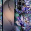 for Samsung Galaxy S26 Ultra Case | Stained Glass Purple Lotus | Slim Drop Protection Design