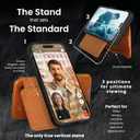 Dreem Wallet Case for iPhone 17 Pro Max, Revolutionary Vert/Hor Phone Stand, Magnetic Detachable Vegan Leather Flip Cover RFID Blocking Card Holder, MagSafe-Fit, Gift Box [Fibonacci: Caramel]