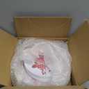 40Pcs Pink Floral Plastic Plates Vintage Flower Reusable Plate Chinoiserie Dinner Dessert Plates for Birthday Baby Shower Party Supplies Table Decor, Pink