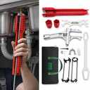 Basin Wrench Set – Ultimate, Heavy-Duty Plumbing Tool Kit for Tight Spaces, Unmatched Precision for DIY, Homeowners & Pros, Rust-Resistant, Effortless & Revolutionary Sink, Faucet & Bathroom Repairs