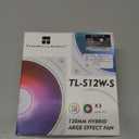 Thermalright TL-S12W-S CPU Fan, 120mm Case Cooler Fan ARGB, PWM Connector Silent Computer Cooler with 5V ARGB LED,up to 1500RPM PC Cooling, White,3Packs