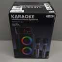 Bluetooth Speaker with 2 Wireless Microphones - Big Party Speaker for Adults Kids Karaoke with Lights - Portable Rechargeable Floorstanding Speakers Support TWS/AUX/USB/TF Card for Home Party Gift