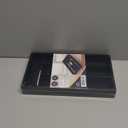 Small Silverware Organizer, Bamboo Kitchen Drawer Organizer, Utensil Holder, Cutlery Tray & Spoon Flatware Storage with Grooved Drawer Dividers (Black) (Small 6.7x12 Inch)