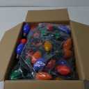 Vintage C9 LED Christmas Lights Outdoor, 100 Feet C9 String Lights with 100 Shatterproof C9 Bulbs, Waterproof Connectable Commercial Christmas Tree Lights for Outside Roofline Patio Decor, Multicolor