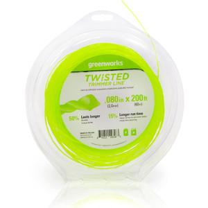 Greenworks 0.080" 200-Foot Twisted String Trimmer Line Greenworks 0.080" 200-Foot Twisted String Trimmer Line