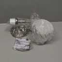 Vintage Traditional 1-Light Indoor Wall Sconce with Frosted Glass Bathroom Bedroom Hallway, 10.6" H x 5.3" W, Brushed Nickel