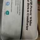 puredown Goose Down Comforter King Size, 800 Fill Power, 100% Cotton Winter Oversized Down Duvet Insert 700 Thread Count, Heavyweight Cloud Fluffy Pinch Pleat Extra Warmth