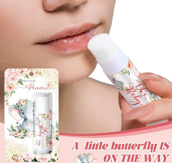 Sacubee  Little Peanut Party Baby Shower Games Prizes Bulk Lip Balms Pink Elephant Party Gifts for Winners Boys Girls Gender Reveal Favors Decorations Baby Shower Souvenirs Gift Bags Stuffers. 8 Pack