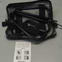 2-in-1 Collapsible Camping Stool & Sling Bag / 220LB Load Capacity Folding Portable Fishing Stool/Collapsible Stool for Camping, Hiking, Fishing, Gardening & Beach Outdoor Activities (Grey, M)