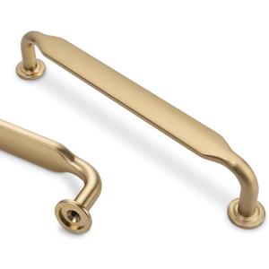 30 Pack 6-1/4 Inch Cabinet Pulls Champagne Bronze Kitchen Cabinet Handles Zinc Alloy Drawer Pulls Solid Cabinet Hardware