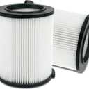 VF4000 Replacement Filter Wet Dry Vacuum Cleaner Compatible with RIDGID Wet Dry 5-20 Gal, 6-9 Gal Husky Vacuum, CRAFTSMAN 17816 Shop Vacuum (2 Pack Filters)