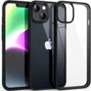 Supdeal Shockproof Clear Case for iPhone 14, [Not Yellowing] [10FT Military Drop Protection] Hard Clear Back Four Corner Airbags Drop Protection Phone Cover, 6.1 inch, Black