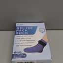 Hilph Full Foot Ice Pack Gel Sock for Hot & Cold Therapy - Reusable Cooling Sock for Toe Pain, Plantar Fasciitis & Hot Feet - Easy Slip On Design for Chemotherapy, Postpartum Recovery, 1-Pack, Blue