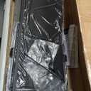 SONGMICS Dresser for Bedroom, Chest of Drawers, Steel, MDF, 8 Non-Woven Fabric Drawers, Storage Organizer Unit, Closet, Entryway, Ink Black and Ebony Black ULGS124B01S