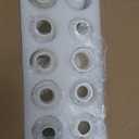 Small White Ceramic Vase Set of 10 - Mini Bud Vases for Flowers and Pampas Grass, Boho Centerpieces for Home and Party Decor, White Vases Home Decor, Ceramic Vase Set for Weddings