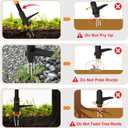 Weed Puller Tool, Fully Stand Up Weeding Tool With 3 Claws - Zero Bending and Back Saver, Effortless and Efficient Weed Remover, Durable and Lightweight Weeder, Ideal for Effortless Weed Removal
