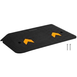 3" Rise Threshold Ramp Doorway, Rubber Power Wheelchair Ramp, Load Capacity, Non-Slip Surface Rubber Solid Threshold Ramp, Portable Driveway Curb Ramp