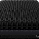 20" Gel Seat Cushion for Long Sitting Pressure Relief - Jumbo & Thick Gel Cushions for Office Chairs - Tailbone Pain Relief Cushion, Sciatica & Back Support, Wheelchair Cushions & Car Seat Cushion (Black)