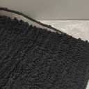 Arotive Luxury Bathroom Rugs 44x24, Extra Soft Thick Absorbent Shaggy Chenille Bath Rugs, Non-Slip Machine Wash Dry, Bath Mats for Bathroom Floor, Tub and Shower, Home Decor Accessories, Black