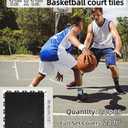jxgzyy Basketball Court Tiles, Thick Portable Sport Outdoor Floor Tiles, Non Slip PP Interlocking Drainage Mat for Tennis Court Drain Pool Patio Porch, 12x12 Inch