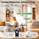 52" Wood Ceiling Fans with Lights Remote,Smart Control via WIFI Alexa APP,Outdoor Indoor Flush Mount Ceiling Fan for Low Profile Modern Living Room,Patio,White and Gold,Dimmable LED,Quiet DC Motor