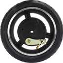 Electric Scooter Tire, Durable Drum Brake Rubber Aluminum Construction E-Scooter Wheel for Commuters Urban Riders Campus Travel