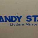 ANDY STAR Brushed Bronze Bathroom Mirror, 24x36 Inch Scalloped Mirror for Bathroom, Antique Bronze Rectangular Mirror with Premium Stainless Steel Metal Frame, Thin Frame Deep 1"