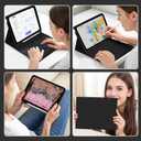 Keyboard Case for Samsung Galaxy Tab A11+ Plus 2025 / A9+ Plus 2023 11 inch - 7 Colors Backlit Keyboard Cover and Mouse (Black)