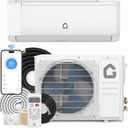 GarveeHome SEER 19 12000BTU 115V Mini Split Air Conditioner | Energy-Efficient Inverter AC System with Remote Control & Easy Installation Kit for Rooms Up to 750 Sq.Ft