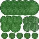 ZAUGONTW 17 Pcs Artificial Lily Pads for Ponds, Realistic Floating Lily Pads Leaves, Lotus Leaves Water Lilies Pad Artificial Foliage Pond Decor for Koi Fish Pool Patio Aquarium