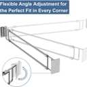 Rv Adjustable Refrigerator Tension rods Bars 12.5-22.3" | Essential Rv Camper Fridge Accessories & Cabinet Tension Rods Bars, Camper & Travel Trailer Accessories | Stainless Steel (2 Pack)