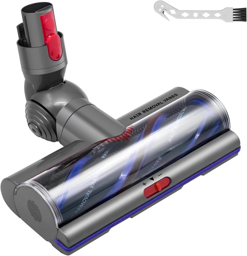 Coodss High Torque Brush Head Replacement for Dyson V11 V15 V10 V8 V7 Vacuum Cleaners, Anti-Tangle Brush, Three Adjustable Suction Modes, Suitable for Hardwood Floor Carpets