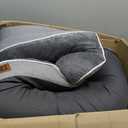 EHEYCIGA Orthopedic Dog Beds for Extra Large Dogs 44x32Inch, Waterproof Memory Foam XL Pet Bed with Sides, Non-Slip and Egg-Crate Foam Big Dog Couch Bed with Washable Removable Cover, Grey